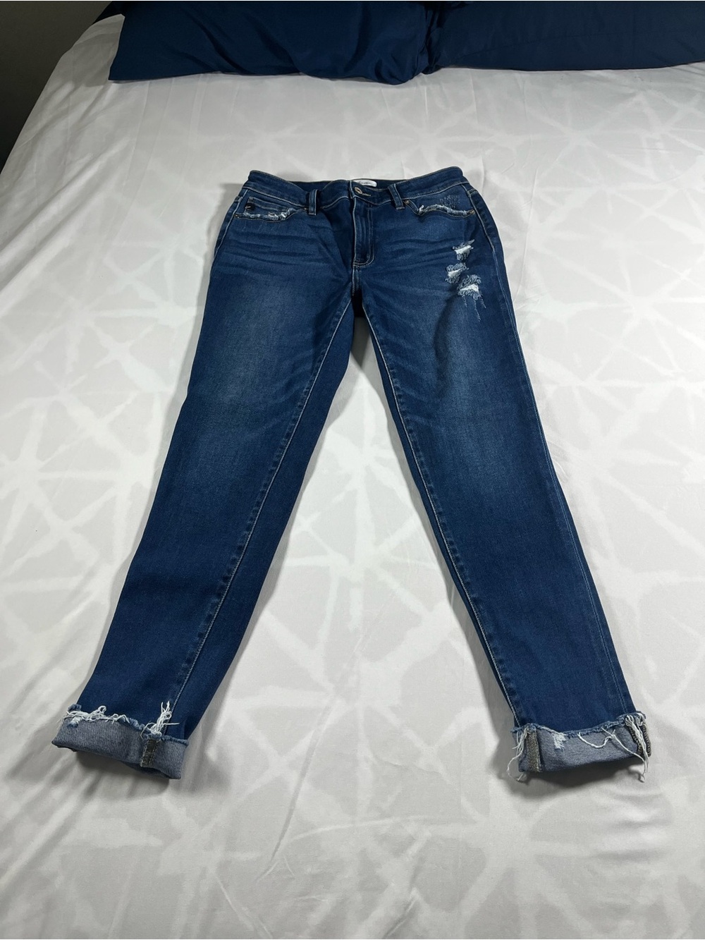Kancan Style KC8563D Cut 35391 Dark Wash Denim Women’s Size 9/28 Stretch EUC